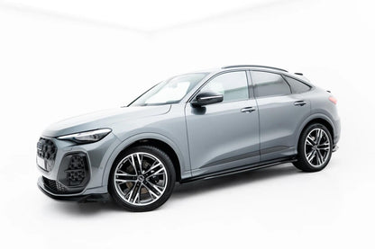 Seitenschweller Ansatz (Paar) passend für Audi SQ5 / Q5 S-Line Sportback / SUV Mk3 schwarz Hochglanz