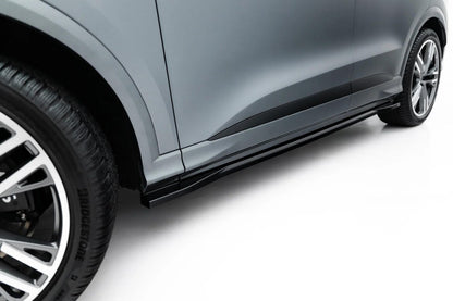 Seitenschweller Ansatz (Paar) passend für Audi SQ5 / Q5 S-Line Sportback / SUV Mk3 schwarz Hochglanz