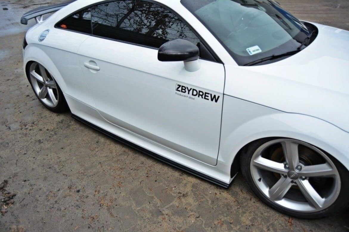Seitenschweller Ansatz (Paar) passend für Audi TT RS 8J schwarz Hochglanz