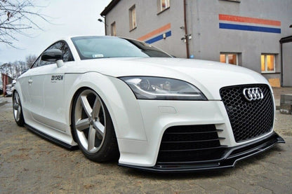 Seitenschweller Ansatz (Paar) passend für Audi TT RS 8J schwarz Hochglanz