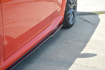 Seitenschweller Ansatz (Paar) passend für Audi TT RS 8S schwarz Hochglanz