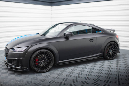 Seitenschweller Ansatz (Paar) passend für Audi TT S / TT S-Line 8S FL schwarz Hochglanz