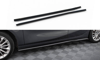 Seitenschweller Ansatz (Paar) passend für BMW 1er F40 schwarz Hochglanz