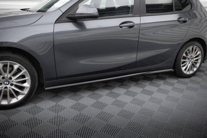 Seitenschweller Ansatz (Paar) passend für BMW 1er F40 schwarz Hochglanz
