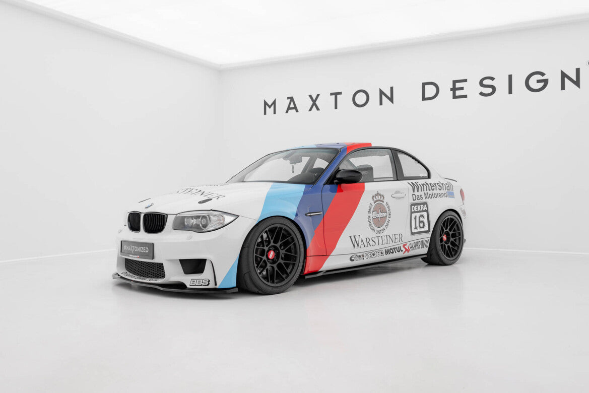 Seitenschweller Ansatz (Paar) passend für BMW 1er M Coupe E82 schwarz Hochglanz