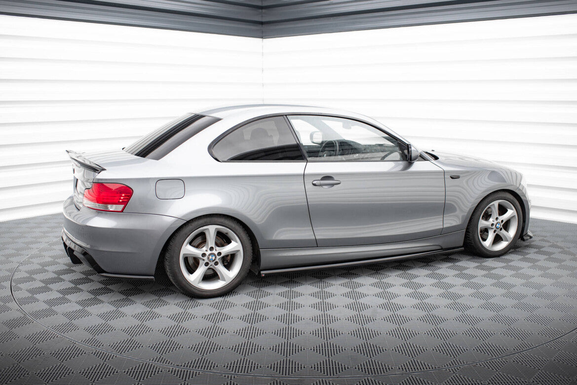 Seitenschweller Ansatz (Paar) passend für BMW 1er M-Paket E82 schwarz Hochglanz