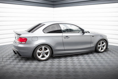 Seitenschweller Ansatz (Paar) passend für BMW 1er M-Paket E82 schwarz Hochglanz