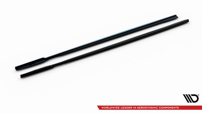 Seitenschweller Ansatz (Paar) passend für BMW 1er M-Paket E87 FL schwarz Hochglanz