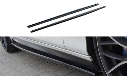 Seitenschweller Ansatz (Paar) passend für BMW 1er M-Paket / M135i / M140i F21 / F21 FL schwarz Hochglanz