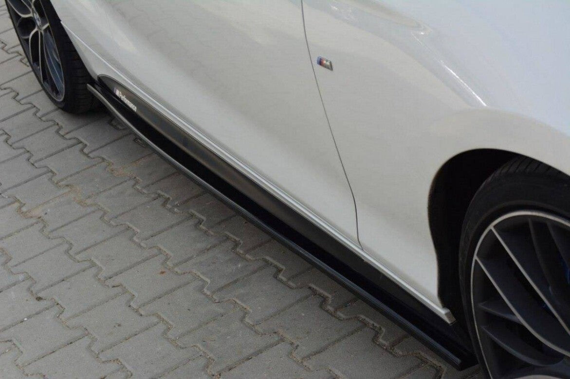 Seitenschweller Ansatz (Paar) passend für BMW 1er M-Paket / M135i / M140i F21 / F21 FL schwarz Hochglanz