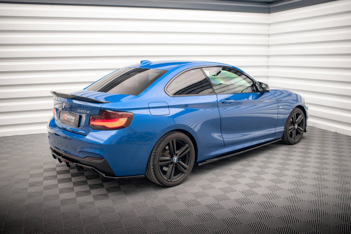 Seitenschweller Ansatz (Paar) passend für BMW 2 M-Paket F22 schwarz Hochglanz