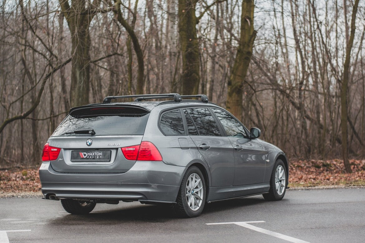 Seitenschweller Ansatz (Paar) passend für BMW 3er E90/E91 FL schwarz Hochglanz