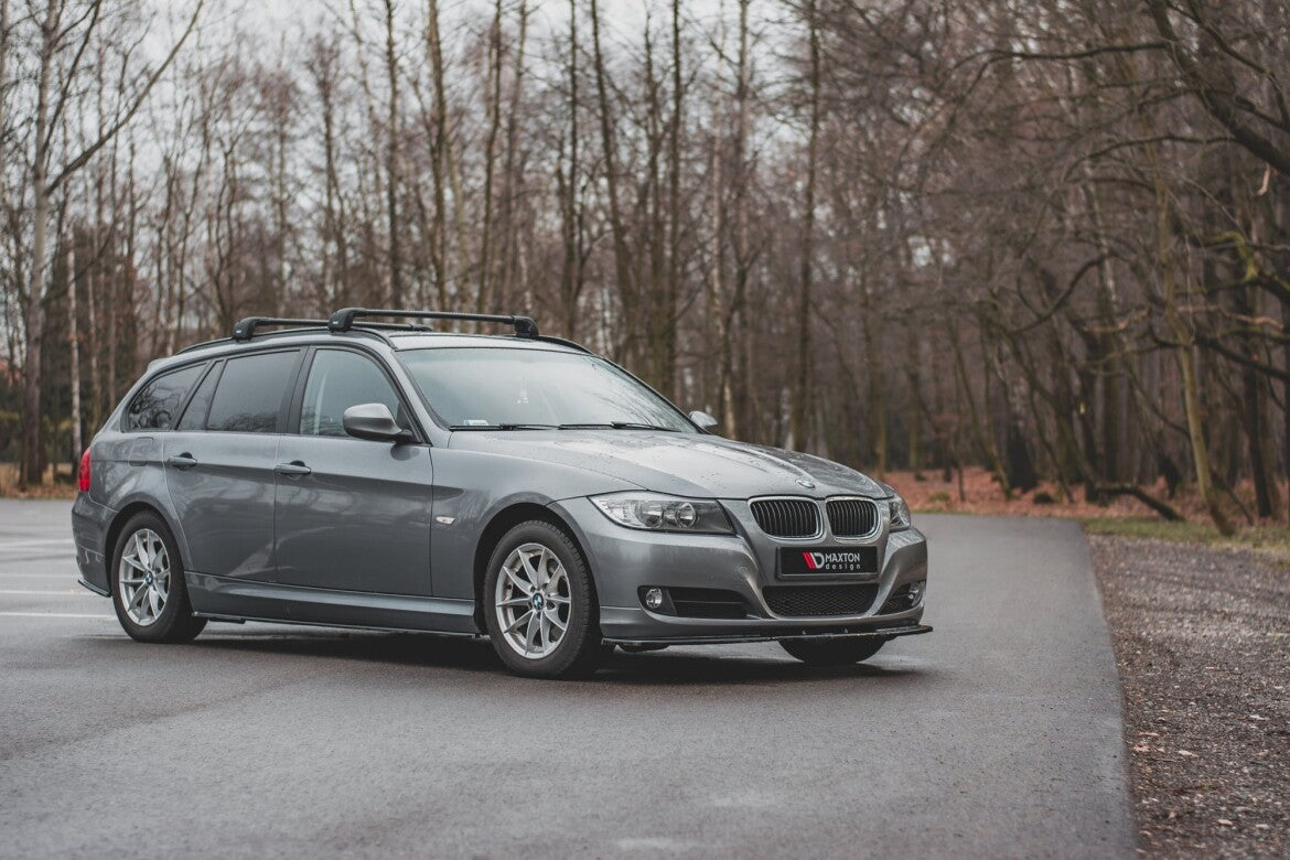 Seitenschweller Ansatz (Paar) passend für BMW 3er E90/E91 FL schwarz Hochglanz