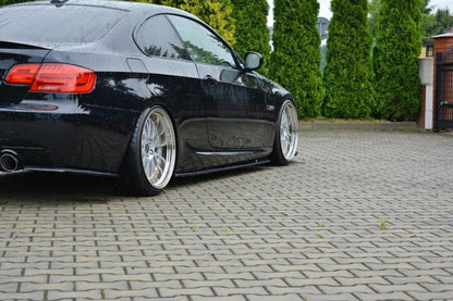 Seitenschweller Ansatz (Paar) passend für BMW 3er E92 M Paket FL schwarz Hochglanz