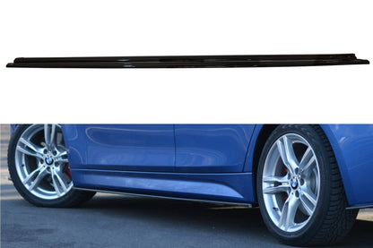 Seitenschweller Ansatz (Paar) passend für BMW 3er M-Paket F30 / F30 FL schwarz Hochglanz