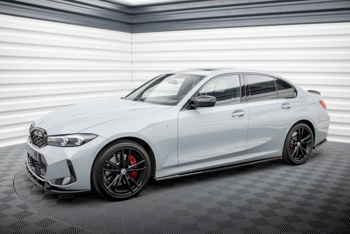 Seitenschweller Ansatz (Paar) passend für BMW 3er M340i / M-Paket G20 / G21 FL schwarz Hochglanz