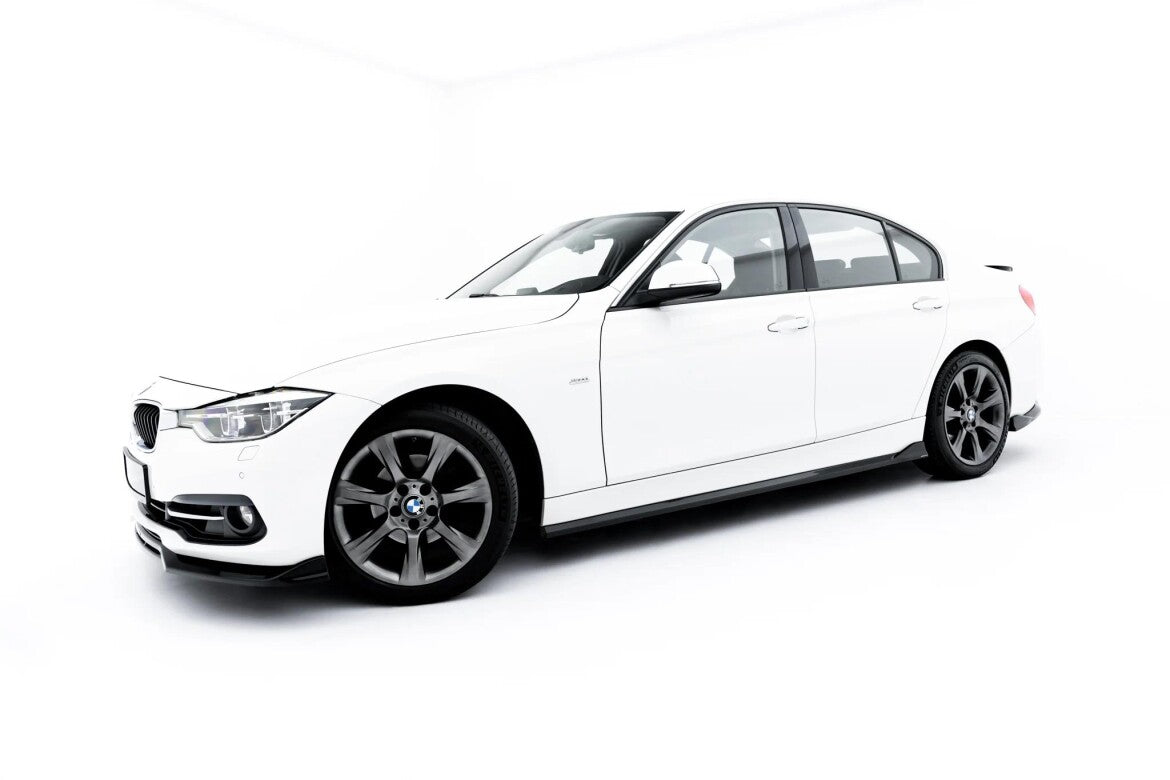 Seitenschweller Ansatz (Paar) passend für BMW 3er Sportline Limousine / Touring F30 / F31 schwarz Hochglanz