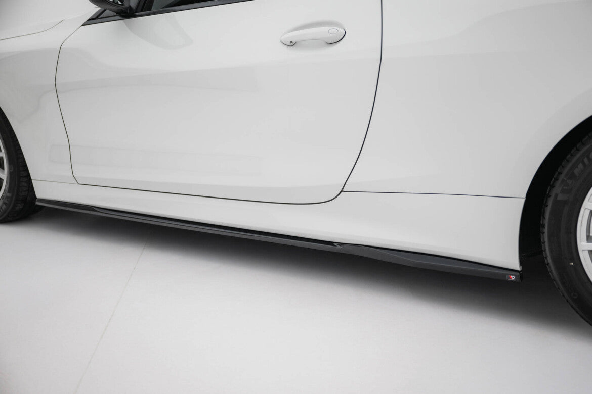 Seitenschweller Ansatz (Paar) passend für BMW 4er Coupe / Cabrio G22 / G23 schwarz Hochglanz