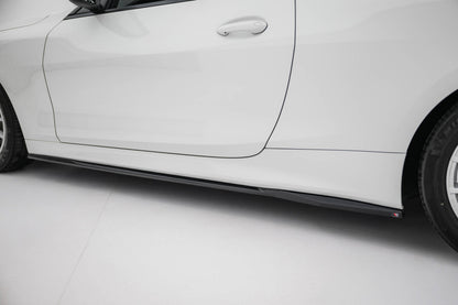 Seitenschweller Ansatz (Paar) passend für BMW 4er Coupe / Cabrio G22 / G23 schwarz Hochglanz