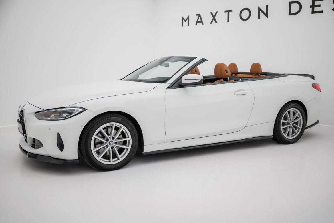 Seitenschweller Ansatz (Paar) passend für BMW 4er Coupe / Cabrio G22 / G23 schwarz Hochglanz