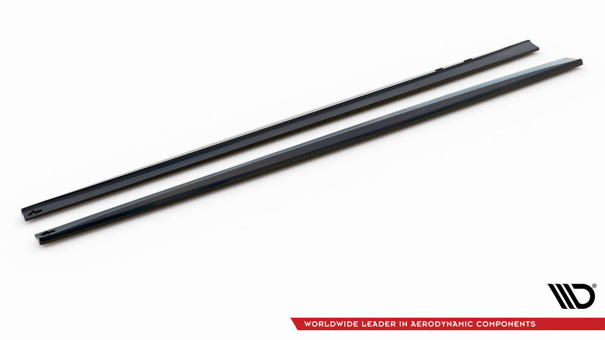 Seitenschweller Ansatz (Paar) passend für BMW 4er Coupe / Gran Coupe / Cabrio F32 / F36 / F33 schwarz Hochglanz
