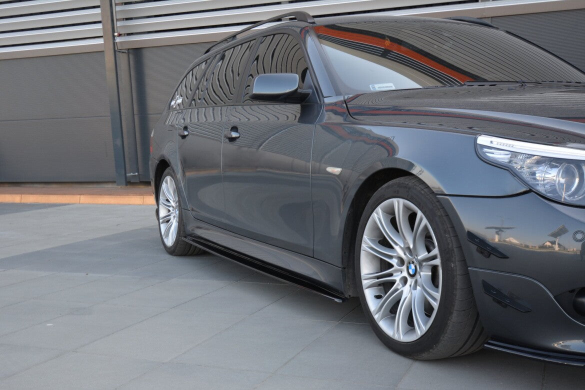 Seitenschweller Ansatz (Paar) passend für BMW 5er E60/61 M Paket schwarz Hochglanz