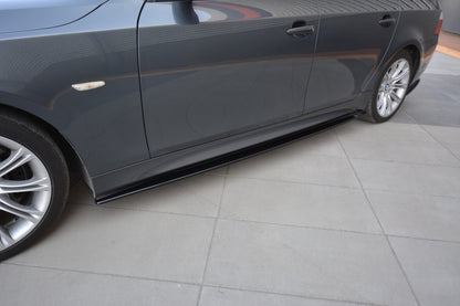 Seitenschweller Ansatz (Paar) passend für BMW 5er E60/61 M Paket schwarz Hochglanz
