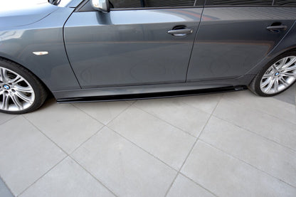 Seitenschweller Ansatz (Paar) passend für BMW 5er E60/61 M Paket schwarz Hochglanz