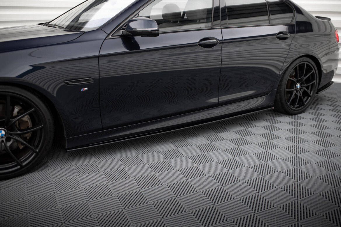 Seitenschweller Ansatz (Paar) passend für BMW 5er F10/ F11 M-POWER/ M Paket schwarz Hochglanz