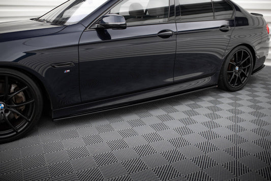 Seitenschweller Ansatz (Paar) passend für BMW 5er F10/ F11 M-POWER/ M Paket schwarz Hochglanz