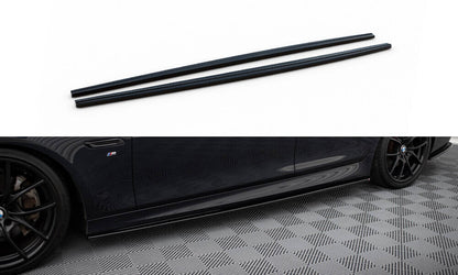 Seitenschweller Ansatz (Paar) passend für BMW 5er F10/ F11 M-POWER/ M Paket schwarz Hochglanz