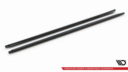 Seitenschweller Ansatz (Paar) passend für BMW 5er G30 / G31 FL schwarz Hochglanz