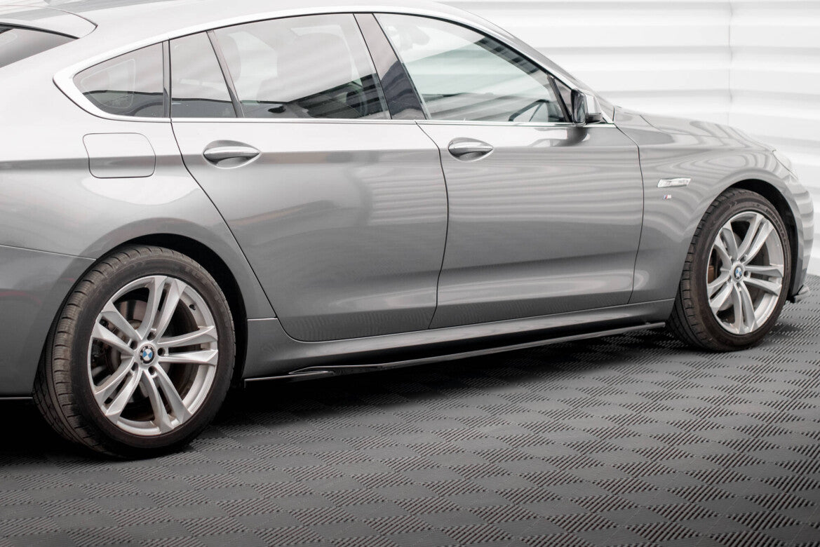 Seitenschweller Ansatz (Paar) passend für BMW 5er GT M-Paket F07 schwarz Hochglanz