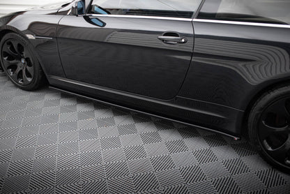 Seitenschweller Ansatz (Paar) passend für BMW 6er Coupe E63 / Cabrio E64 schwarz Hochglanz