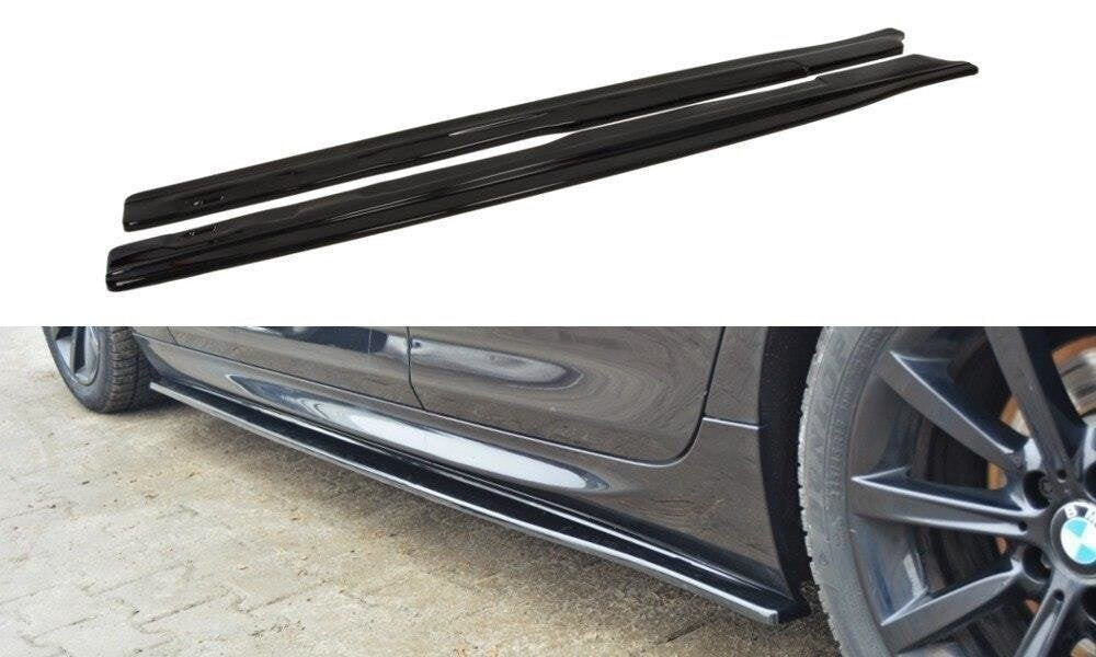 Seitenschweller Ansatz (Paar) passend für BMW 6er Gran Coupe M-Paket F06 schwarz Hochglanz