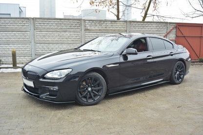 Seitenschweller Ansatz (Paar) passend für BMW 6er Gran Coupe M Paket schwarz matt