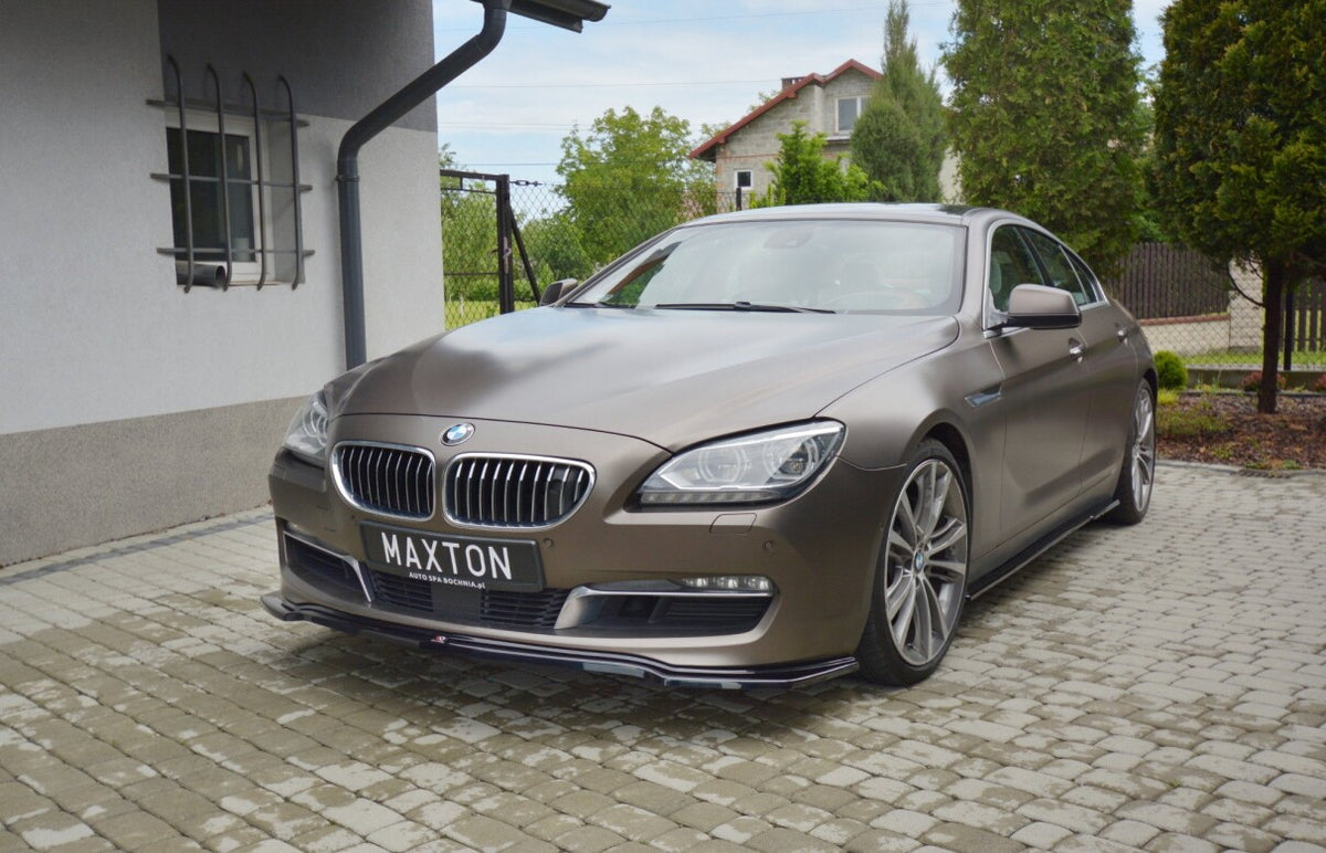 Seitenschweller Ansatz (Paar) passend für BMW 6er GRAN Coupe schwarz Hochglanz