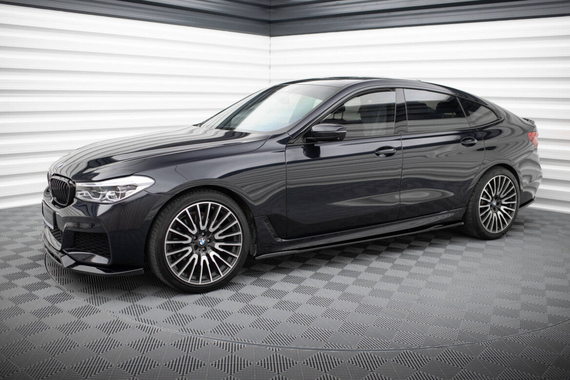 Seitenschweller Ansatz (Paar) passend für BMW 6er GT G32 M-Paket schwarz Hochglanz