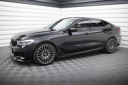 Seitenschweller Ansatz (Paar) passend für BMW 6er GT G32 M-Paket schwarz Hochglanz