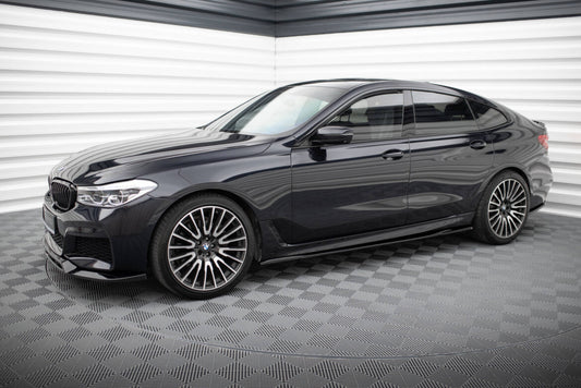 Seitenschweller Ansatz (Paar) passend für BMW 6er GT G32 M-Paket schwarz Hochglanz