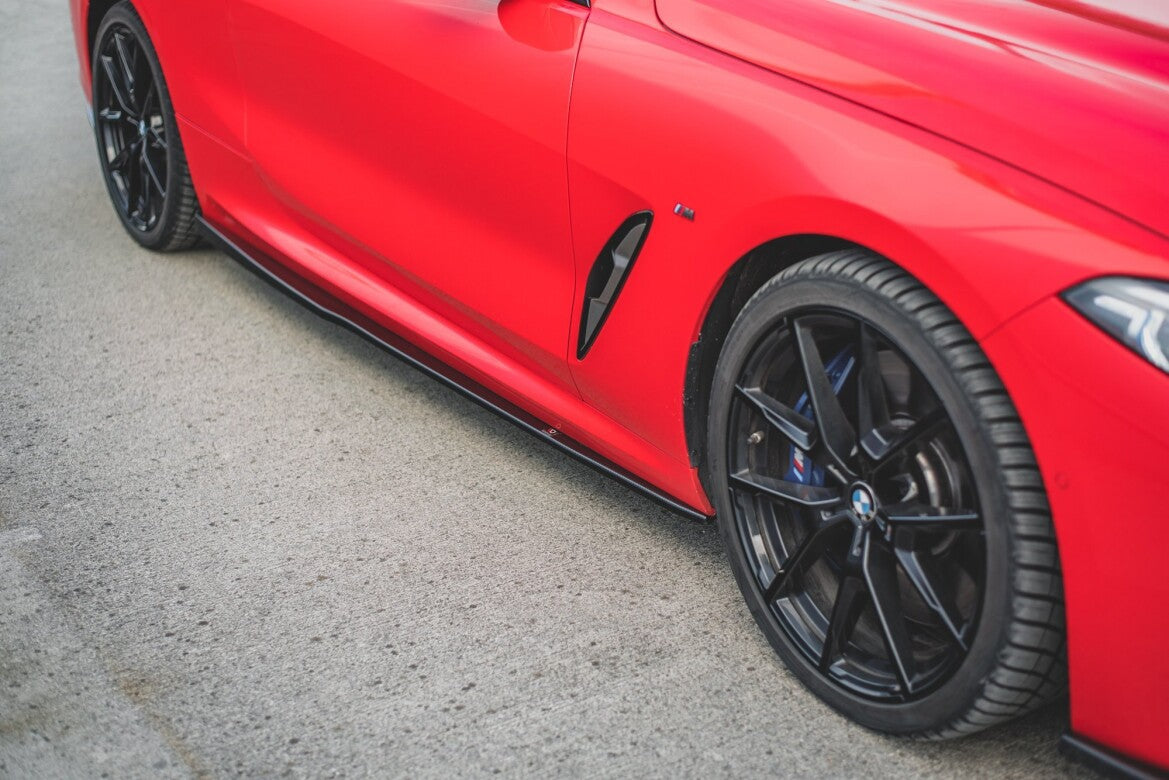 Seitenschweller Ansatz (Paar) passend für BMW 8 Coupe M-Paket G15 / M8 F92 schwarz Hochglanz