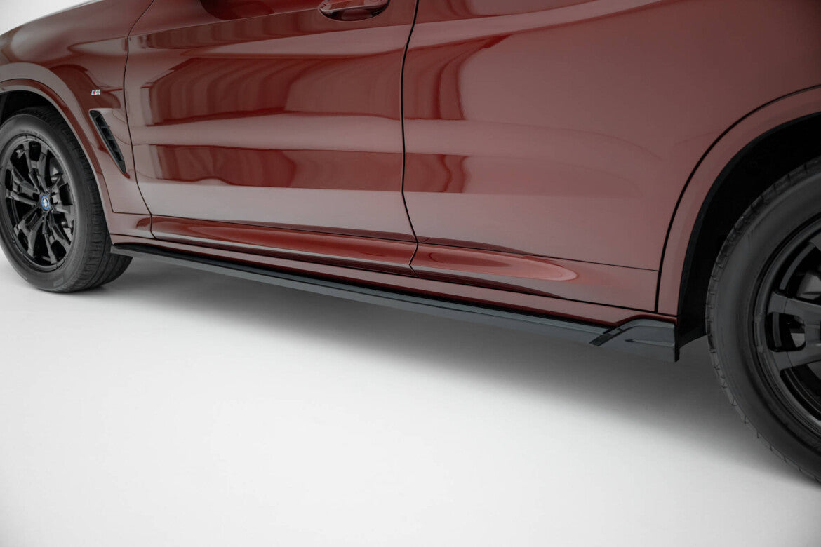 Seitenschweller Ansatz (Paar) passend für BMW iX3 M-Paket G08 FL schwarz Hochglanz
