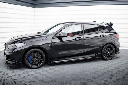 Seitenschweller Ansatz (Paar) passend für BMW M135i M-Performance F40 schwarz Hochglanz