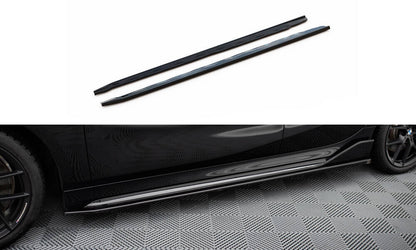 Seitenschweller Ansatz (Paar) passend für BMW M135i M-Performance F40 schwarz Hochglanz