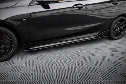 Seitenschweller Ansatz (Paar) passend für BMW M135i M-Performance F40 schwarz Hochglanz