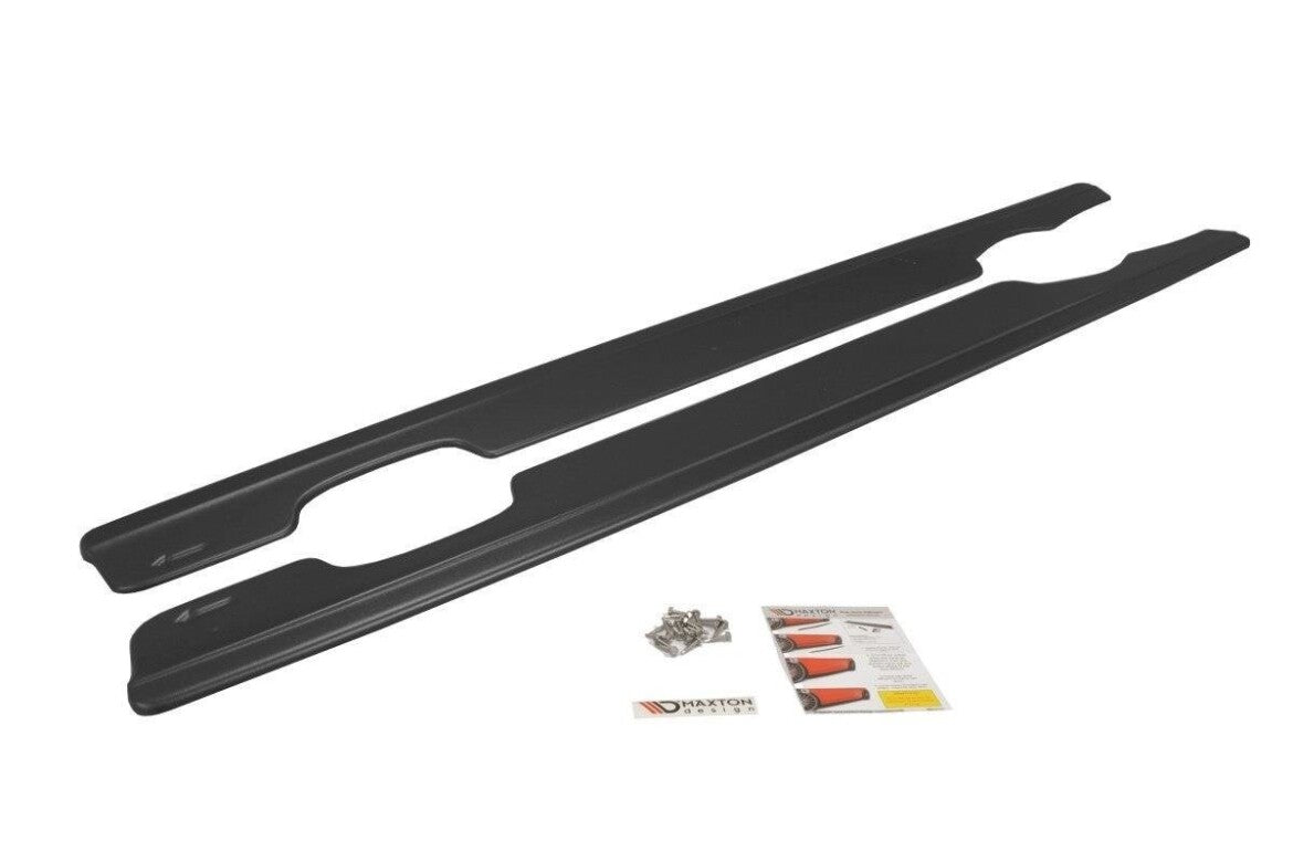 Seitenschweller Ansatz (Paar) passend für BMW M3 E46 Coupe schwarz Hochglanz