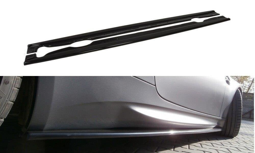 Seitenschweller Ansatz (Paar) passend für BMW M3 E92 / Cabrio E93 schwarz Hochglanz