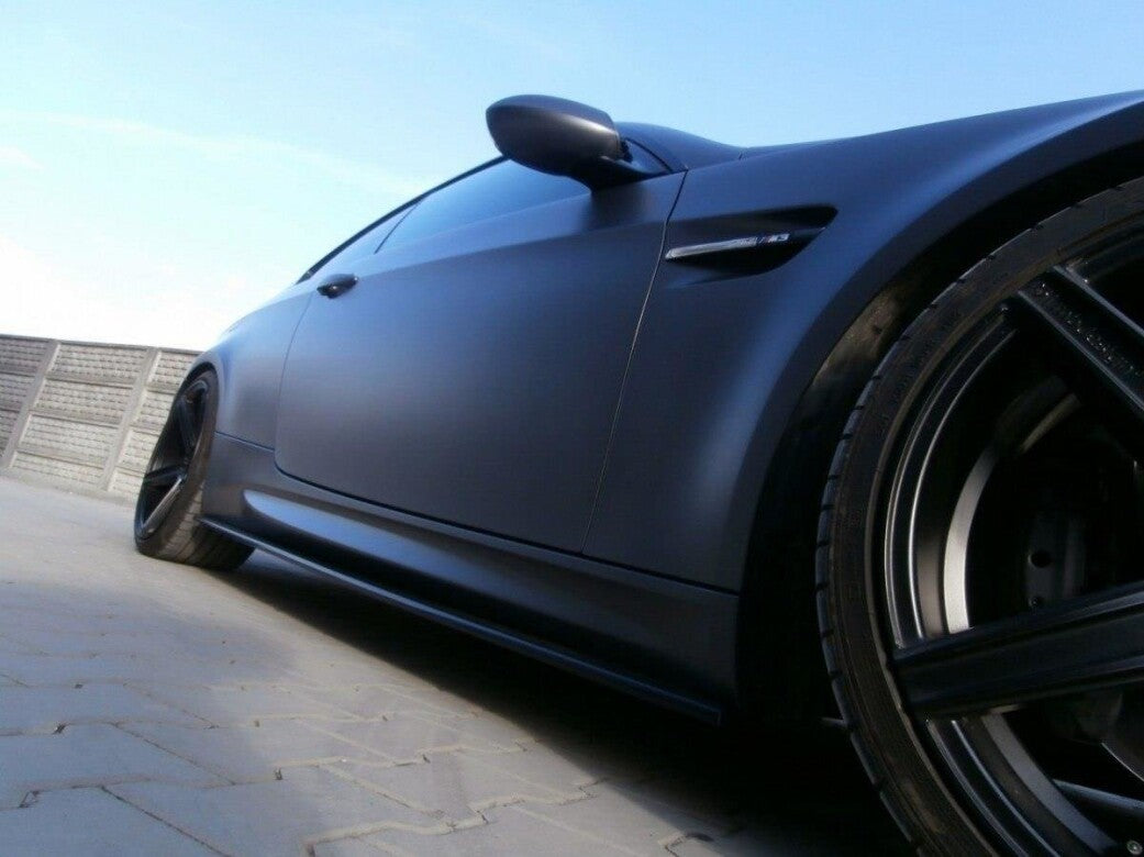 Seitenschweller Ansatz (Paar) passend für BMW M3 E92 / Cabrio E93 schwarz Hochglanz