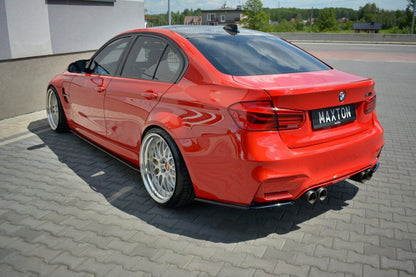 Seitenschweller Ansatz (Paar) passend für BMW M3 F80 schwarz Hochglanz