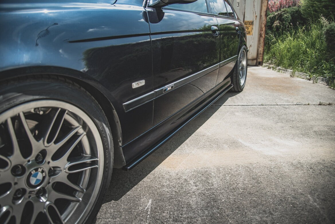 Seitenschweller Ansatz (Paar) passend für BMW M5 / 5 M-Paket E39 schwarz Hochglanz
